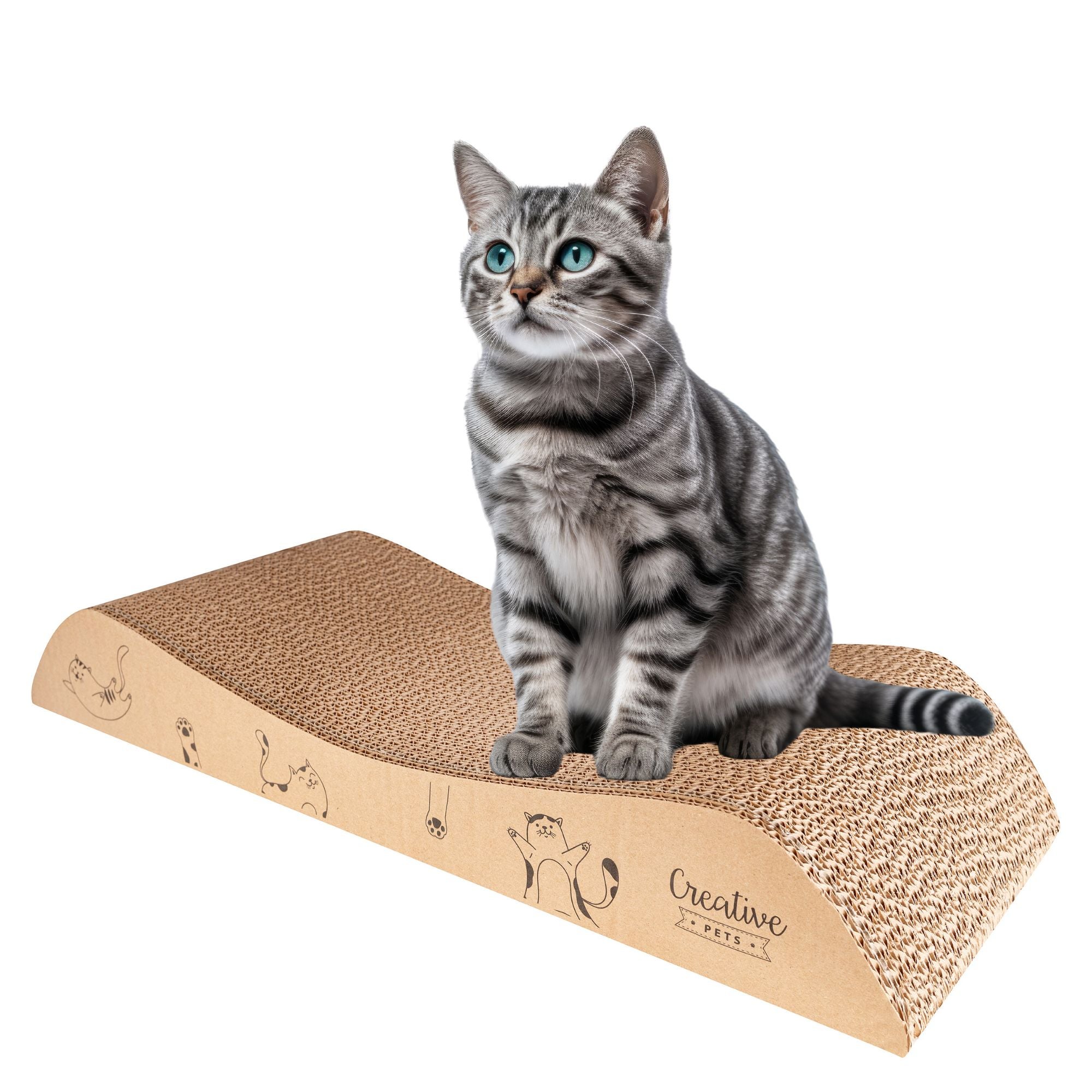 PawHut Griffoir grattoir pour Chat avec Jeu Plume Suspendue - 44 x 24 x 16H cm - Peluche et PawHut Griffoir grattoir pour Chat avec Jeu Plume Suspendue - 44 x 24 x 16H cm - Peluche et