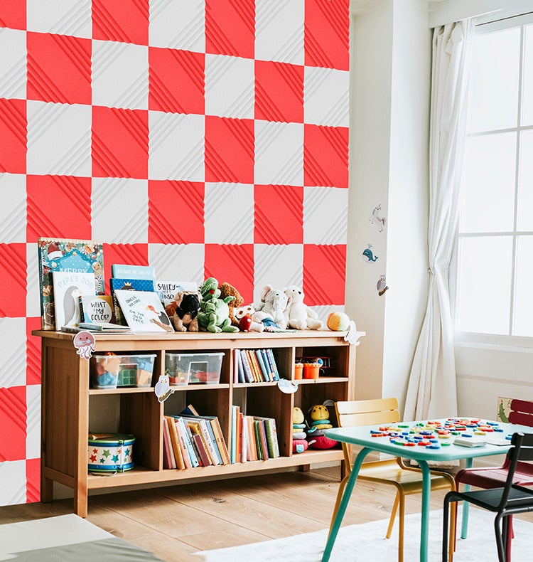 12-częściowy materiał z bawełny dźwiękochłonnej, izolacja akustyczna, Studio Acoustic, 30*30*5 cm, czerwony, trudnopalny (bez kleju)