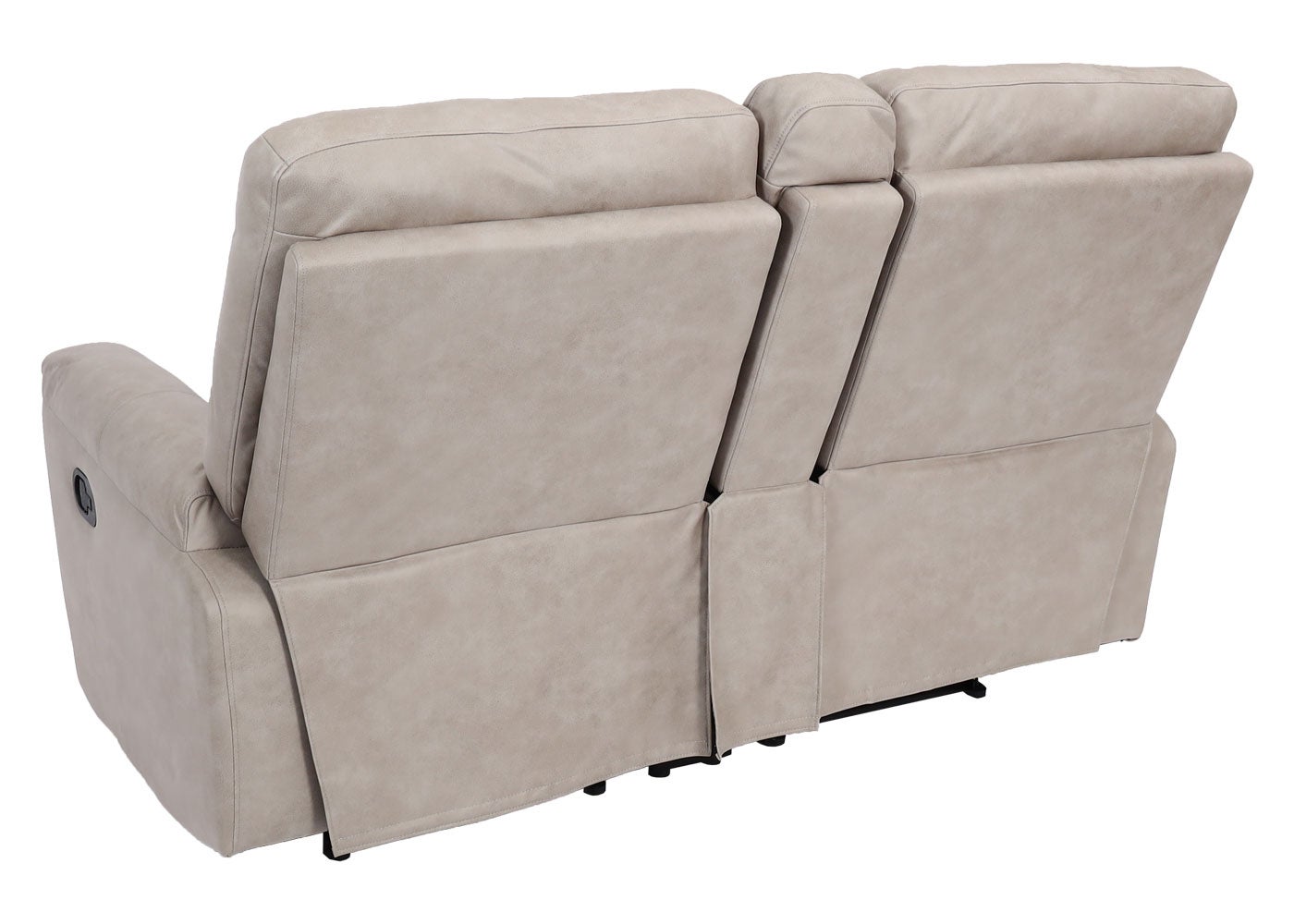 Poltrona da cinema 2 posti HWC-K17 regolabile tessuto grigio chiaro - 8