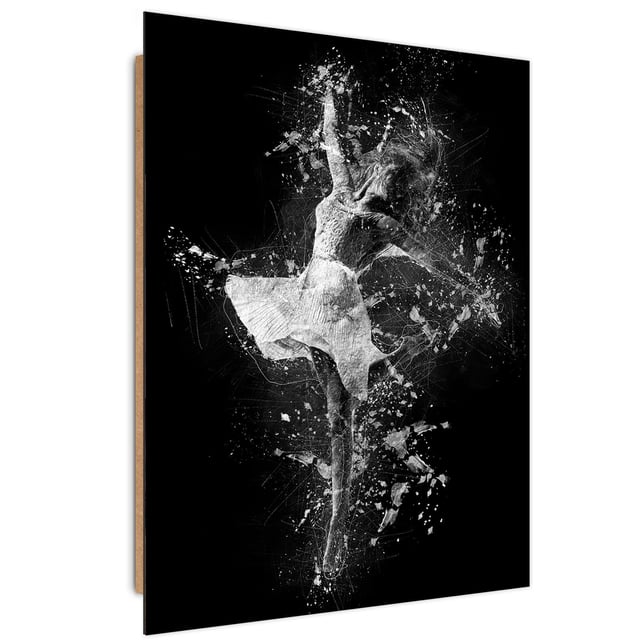 Tableau toile bois, motif interdit - 40 x 60 cm