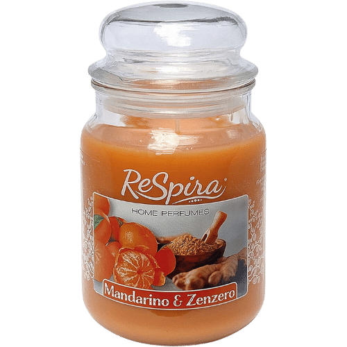 Candela Profumata In Giara - Arancio Cannella 510gr, Cera Vegetale, Stoppino Legno Scoppiettante, Made In Italy - Foto 10