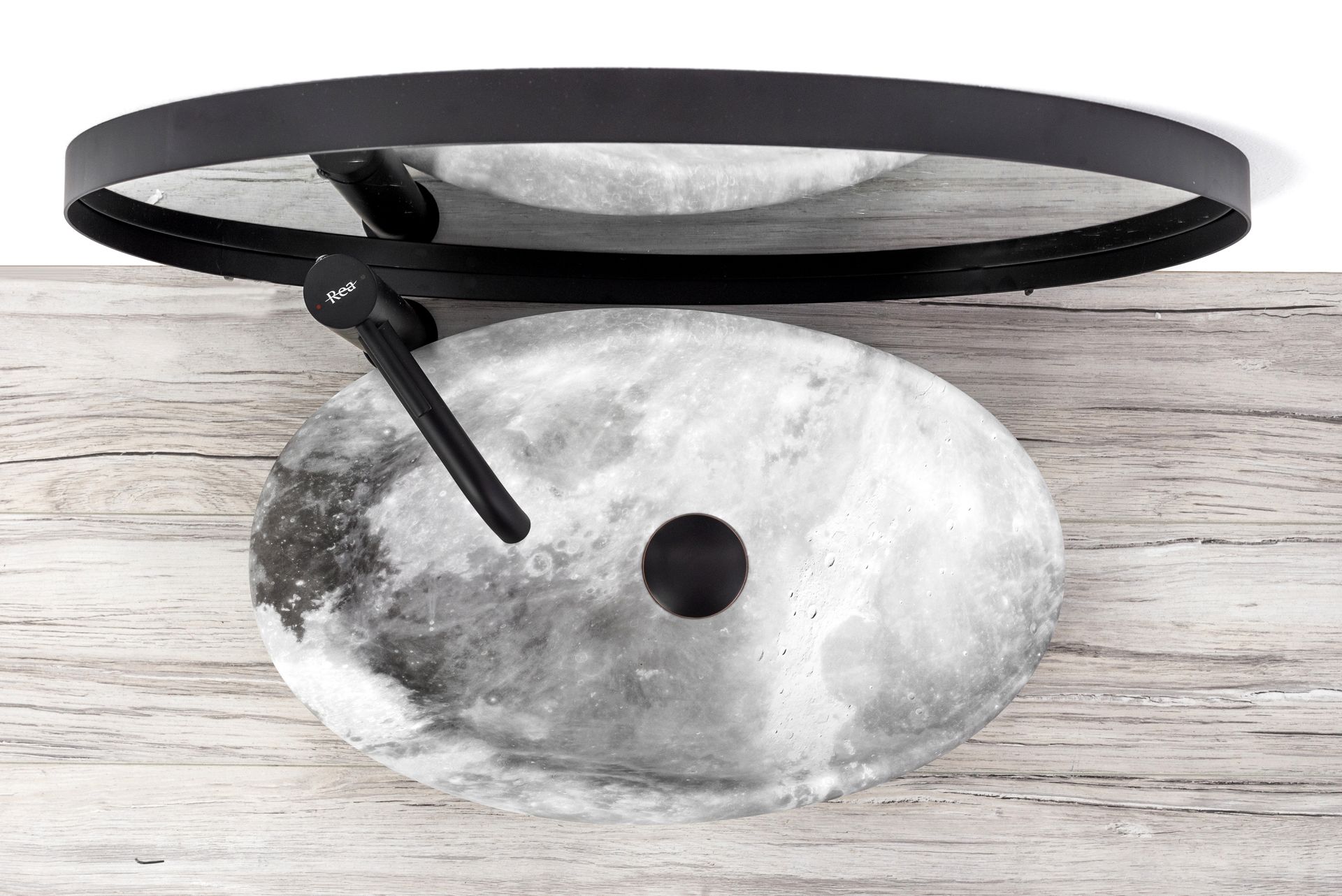 Umywalka Nablatowa Rea Roxy C Stone L. Biały 49 X 31 - 6