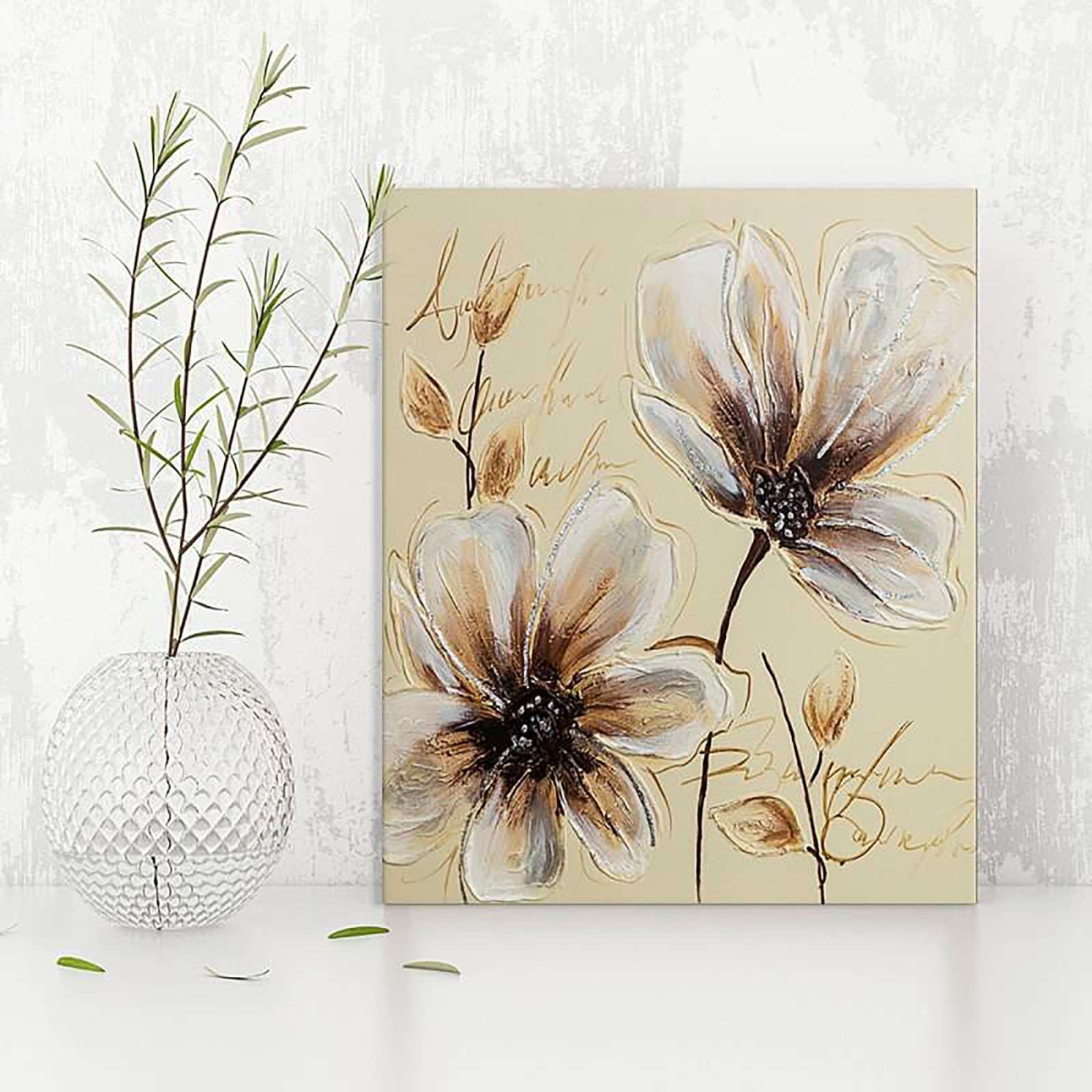 Tableau fleurs 7 - 80 x 80 cm - 5