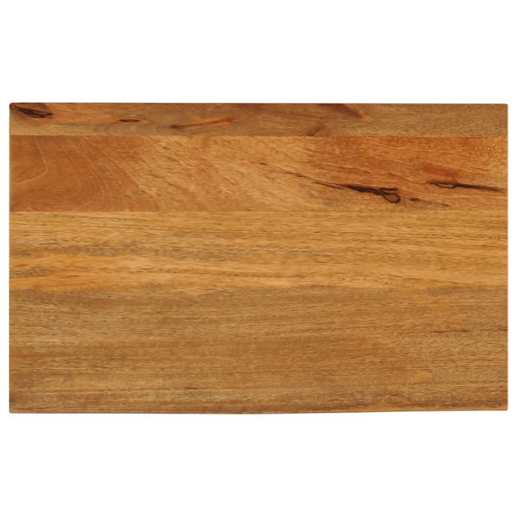 Dessus De Table En Bois Massif Manguier - 70x30x2,5 Cm, Bord Vivant Naturel | Plateau Rustique Unique | Renovation Table Maison
