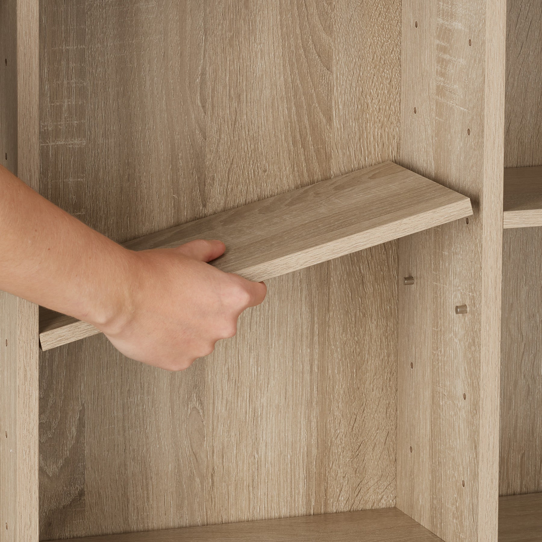 Scaffale per CD DVD in legno MDF 105,5 x 19 x 136,5 cm TECTAKE - 6