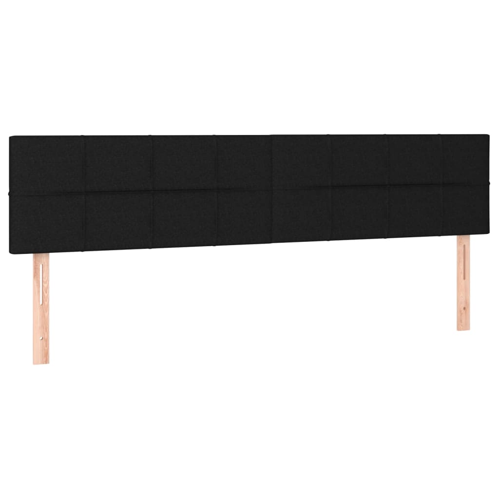 Cadre de lit sans matelas noir 120 x 190 cm en tissu - 8