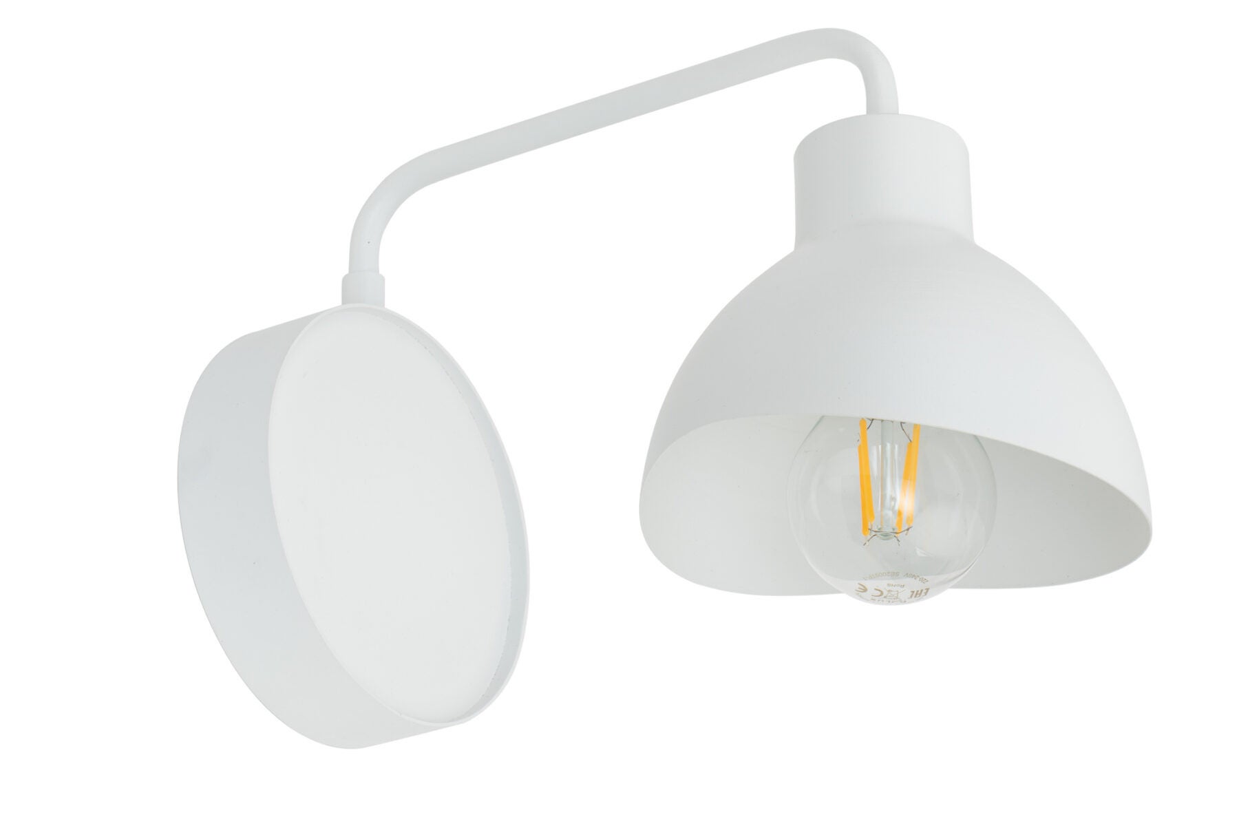 Kinkiet ścienny Holi biały 1xE27x15W styl nowoczesny wym: 19 x 14,5 x 28 cm metal IP20 SIGMA