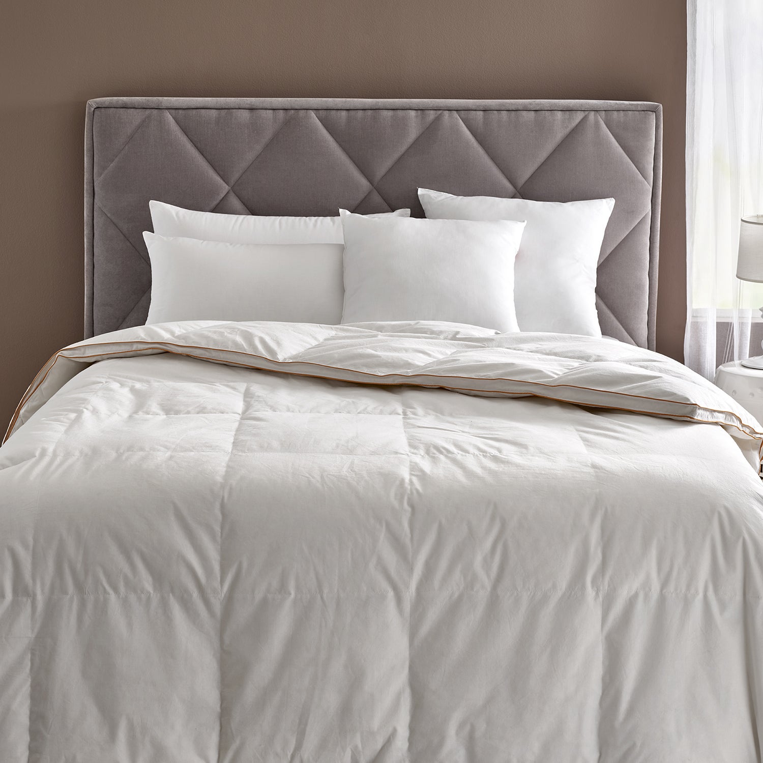 Pikolin Home  Edredón Nórdico 98% Plumón 200Gr Invierno 180X220cm Blanca/Dorado , Leroy Merlin