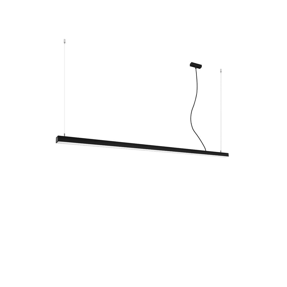 Lampa wisząca Pinne czarna LED 50W 4000K 6500lm wym: 150 x 200 x 6 cm aluminium Thoro Lighting