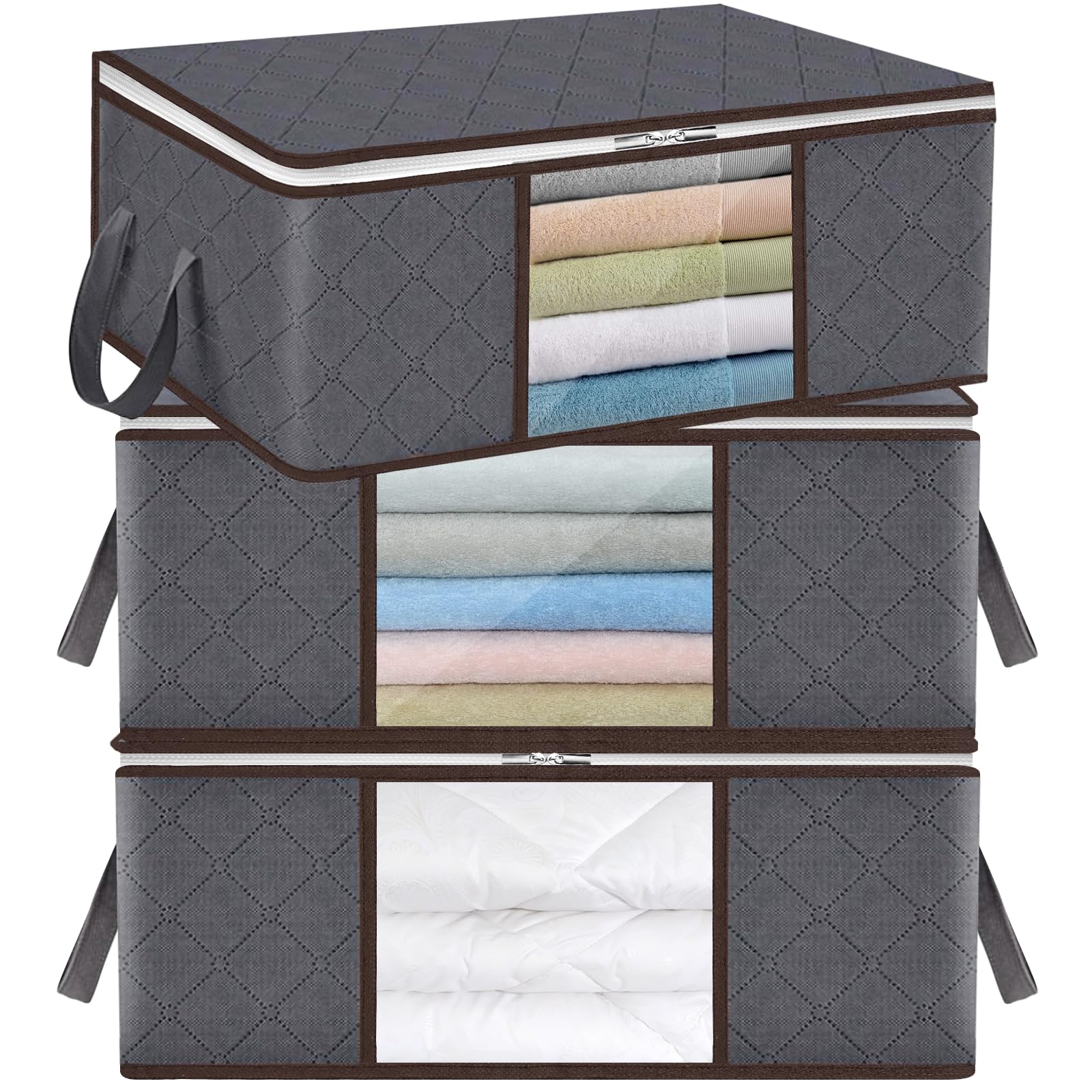 lote-bolsas-almacenamiento-ropa-caja-almacenamiento-debajo-cama