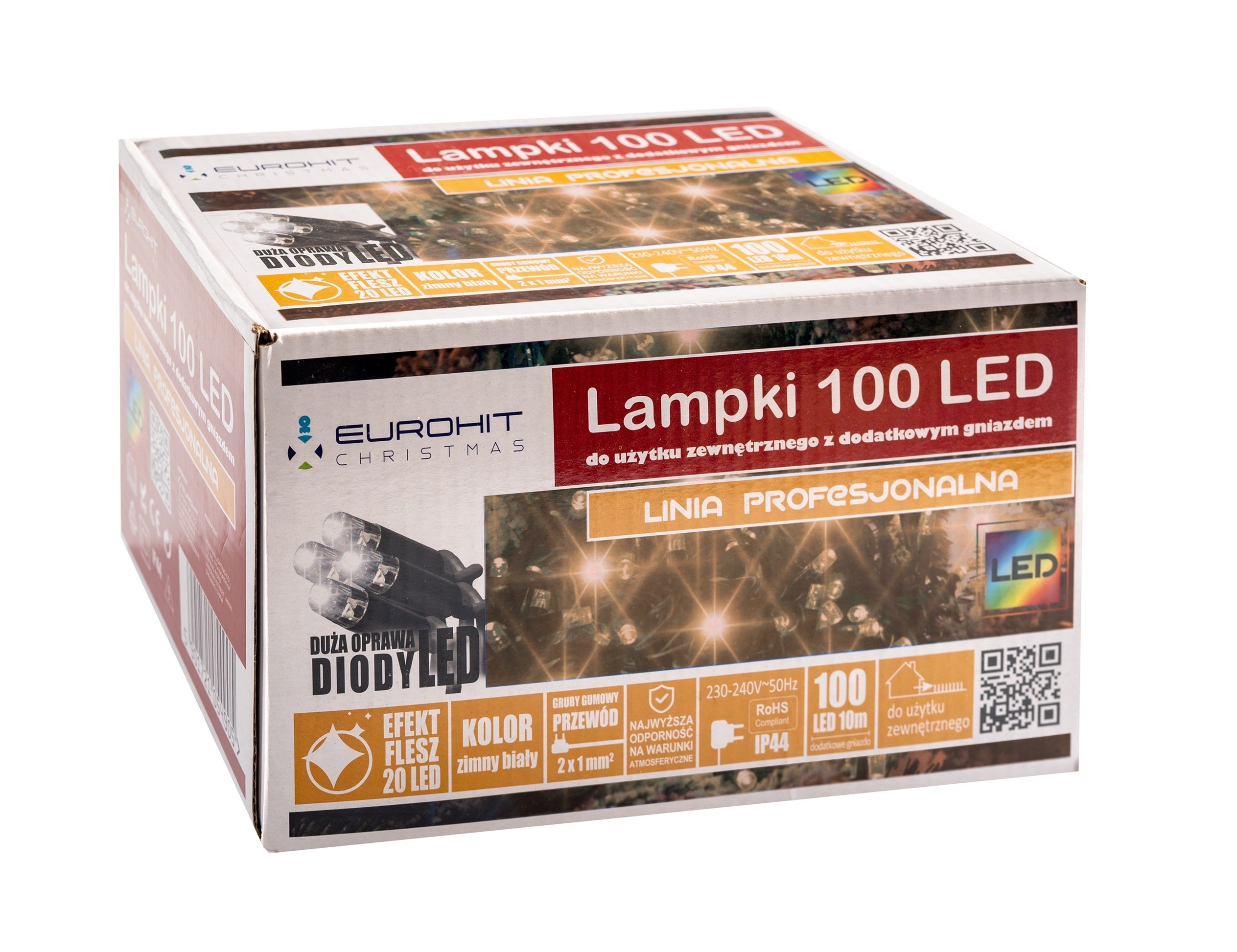 Lampki Choinkowe 100 LED Premium Białe Ciepłe FLESZ Corciano - 2