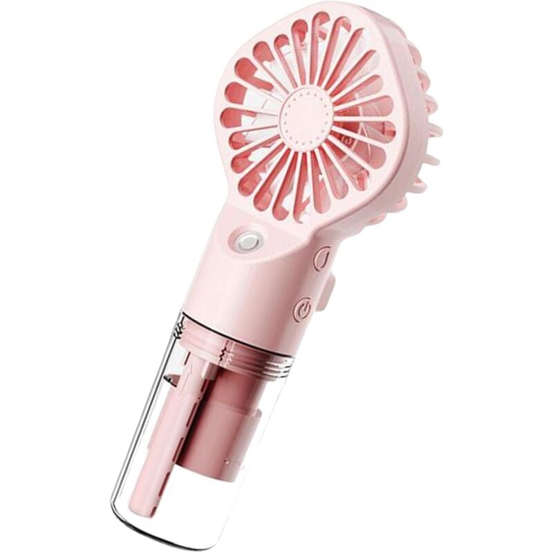 Przenośny wentylator zraszający, miniaturowy przezroczysty wentylator zraszający, generator mgiełki ładowany przez USB z 4 prędkościami