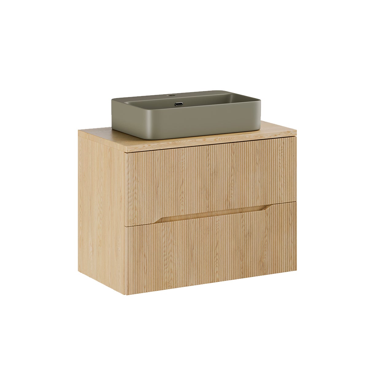 Szafka pod umywalkę NORDIC CREMONA 2S 80cm dąb cremona z umy