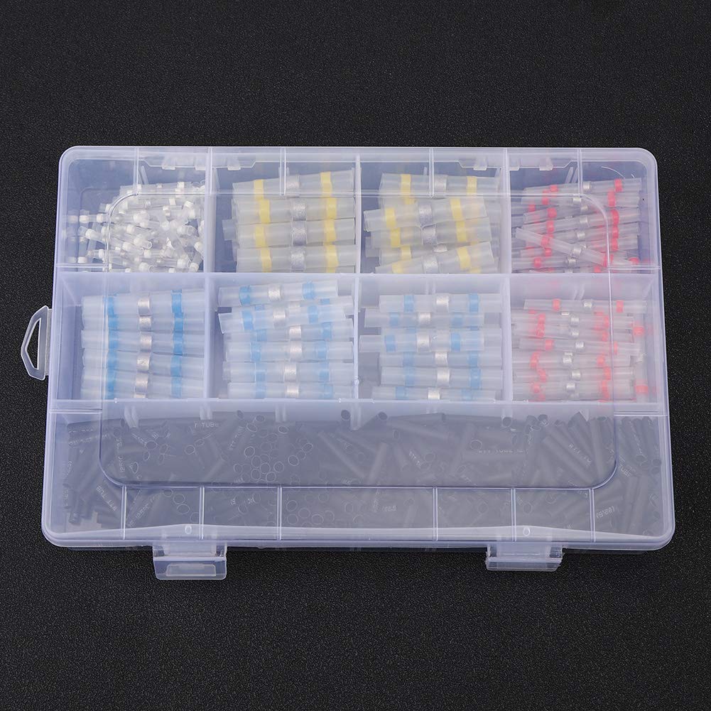 800 Pezzi / 50 Set Manicotti Termorestringenti Per Saldatura - Connettori Impermeabili Terminali 26-10 AWG - Foto 2