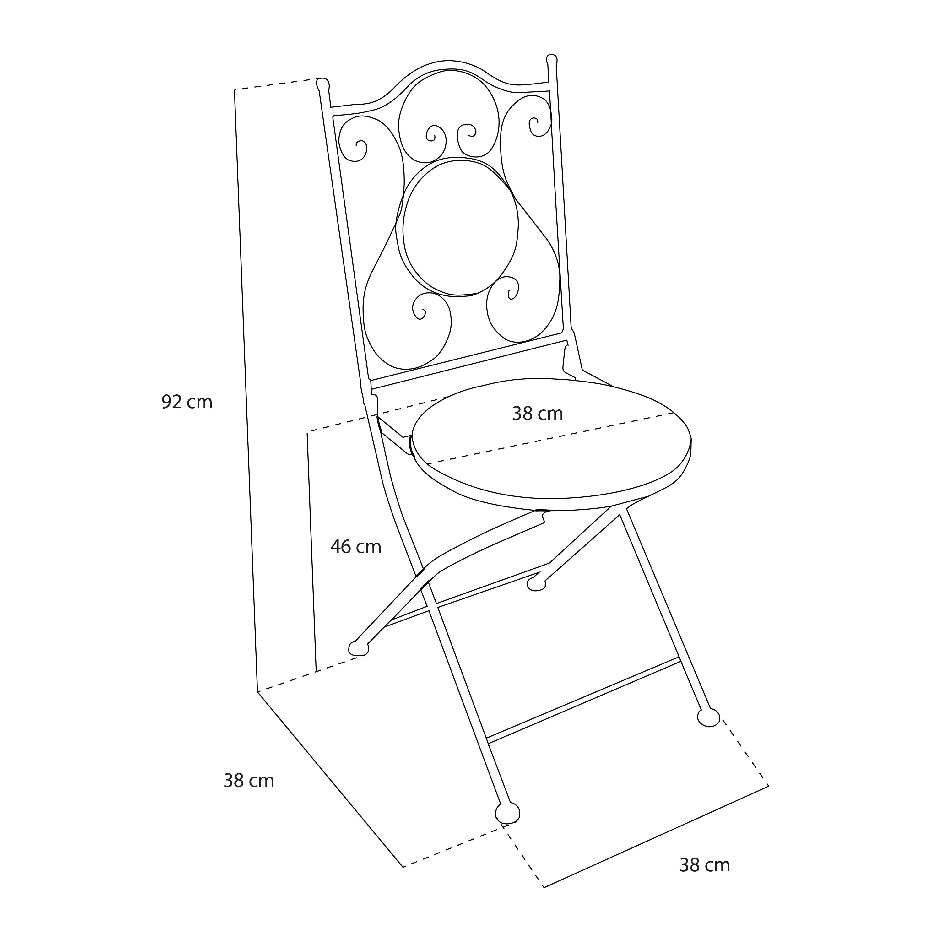 Salon bas de jardin en Métal Bleu 2 personnes - 4