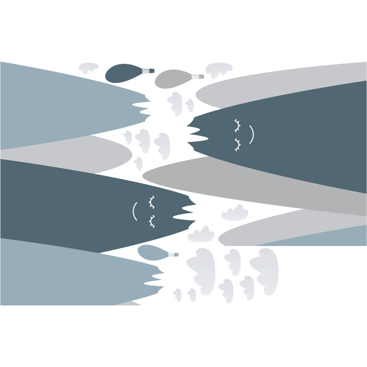 Adesivo bambino di montagna scandinavo boyka - Sticker adesivo - adesivi murali - 60x90cm - 4