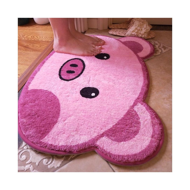 Dywan, śliczna wycieraczka, wycieraczka do sypialni, wycieraczka do łazienki, 1 sztuka, 45 * 70 cm, różowy