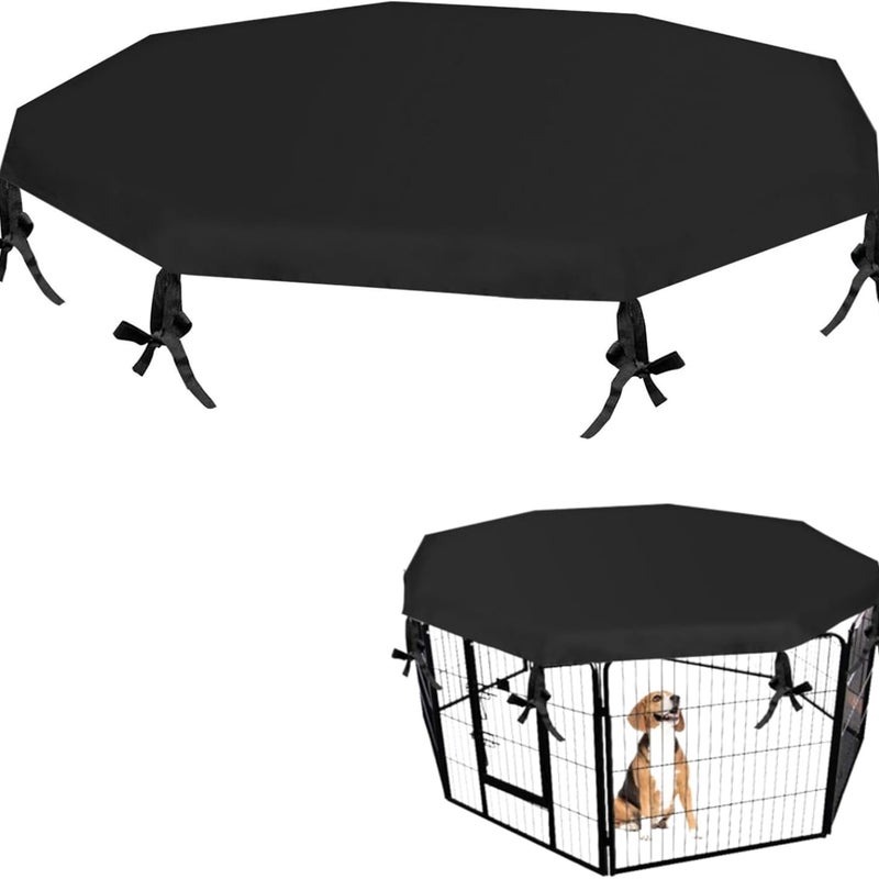 Wytrzymała Pokrywa na Kojec dla Psa – Ochrona przed Słońcem i Deszczem, Uniwersalna, Cień i Bezpieczeństwo wewnątrz/na zewnątrz, Łatwa w Instalacji