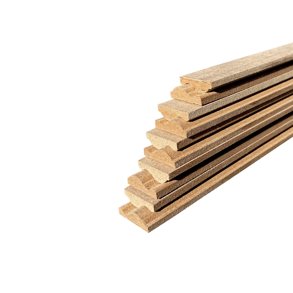 Lot de 10 Cimaises Classiques MDF, L. 2,44 m x l. 2,8 cm x Ep. 9 mm - 2