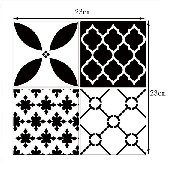 24 Adesivi Per Piastrelle Fai Da Te In Stile Marocchino Mosaico, Quadrati 10x10 Cm, Autoadesivi In PVC Impermeabili, Per Cucina E Bagno, Decorazione Vintage