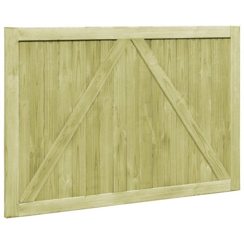 Portillons de jardin 2 pcs Bois de pin imprégné 300x100 cm - 5