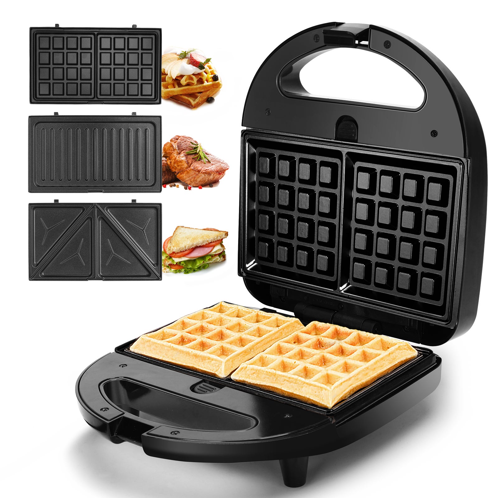 Aigostar Sandwichera 3 En 1: Sandwichera, Gofrera Y Grill Rubik , Leroy Merlin