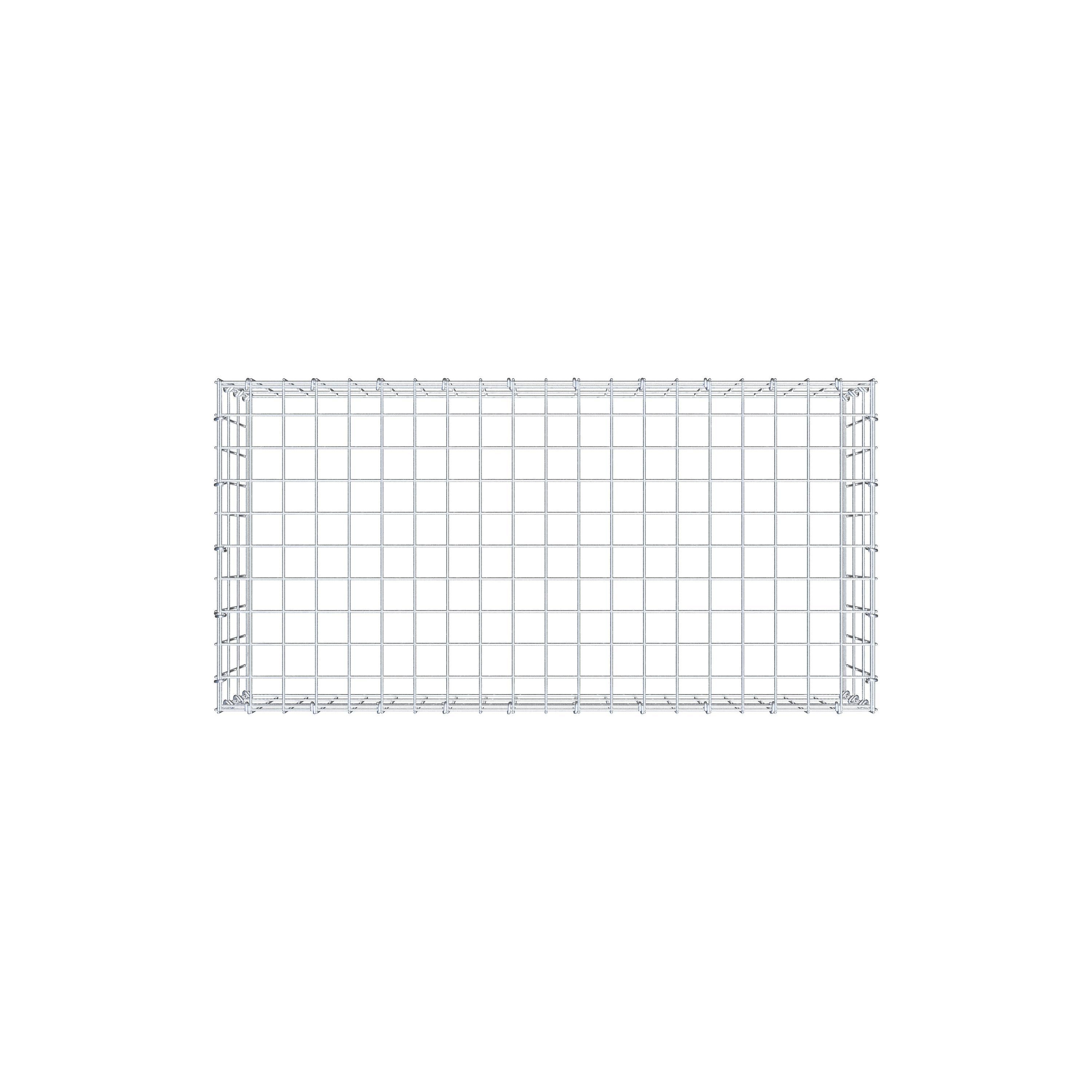 Gavión para apilar en acero galvanizado 100x30x50cm (LxAxP), malla 5 x 10cm, Anillo en C, sin rejilla inferior - 9