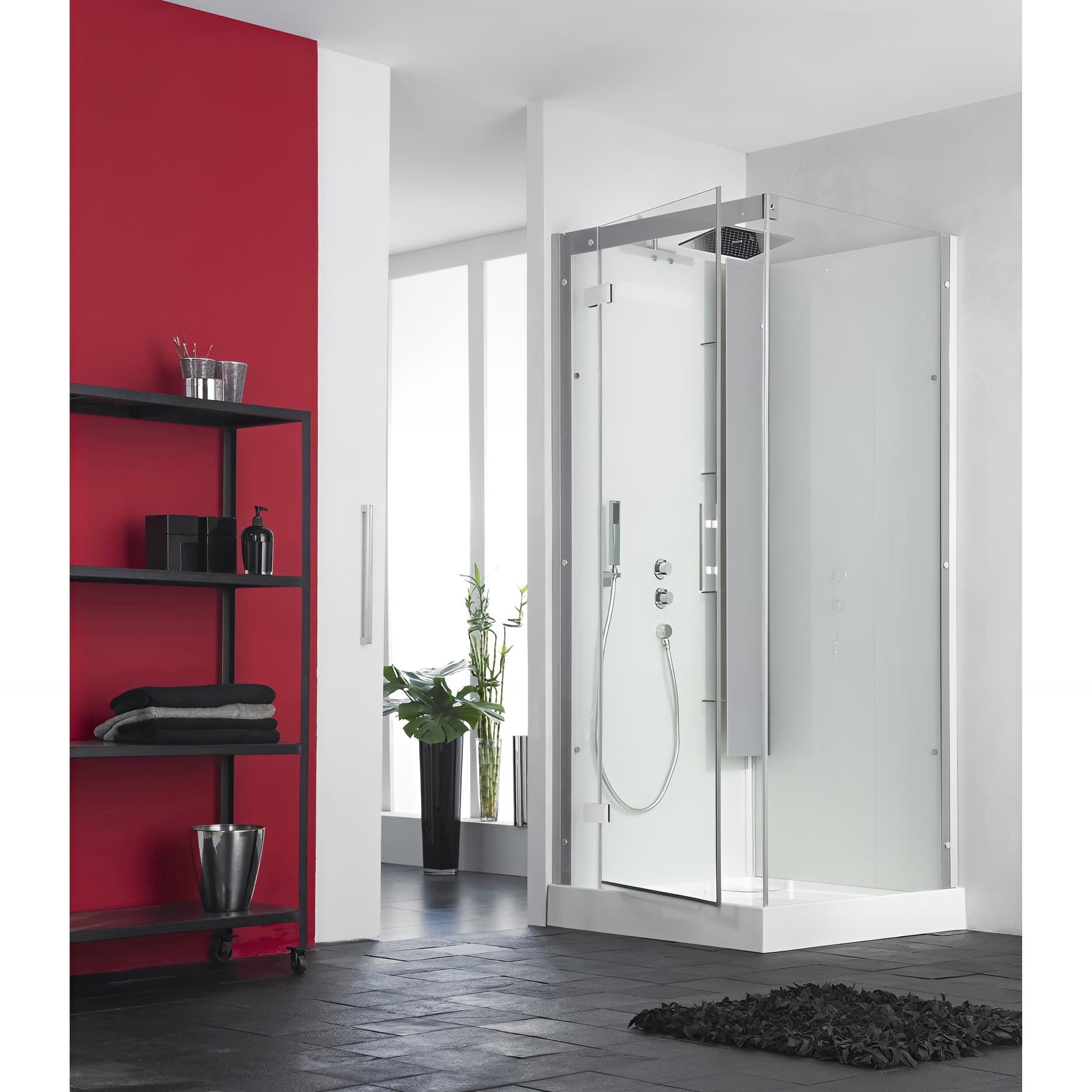 Receveur Douche 90x90 Quart de Rond Céramique Ankara|Rue du Bain