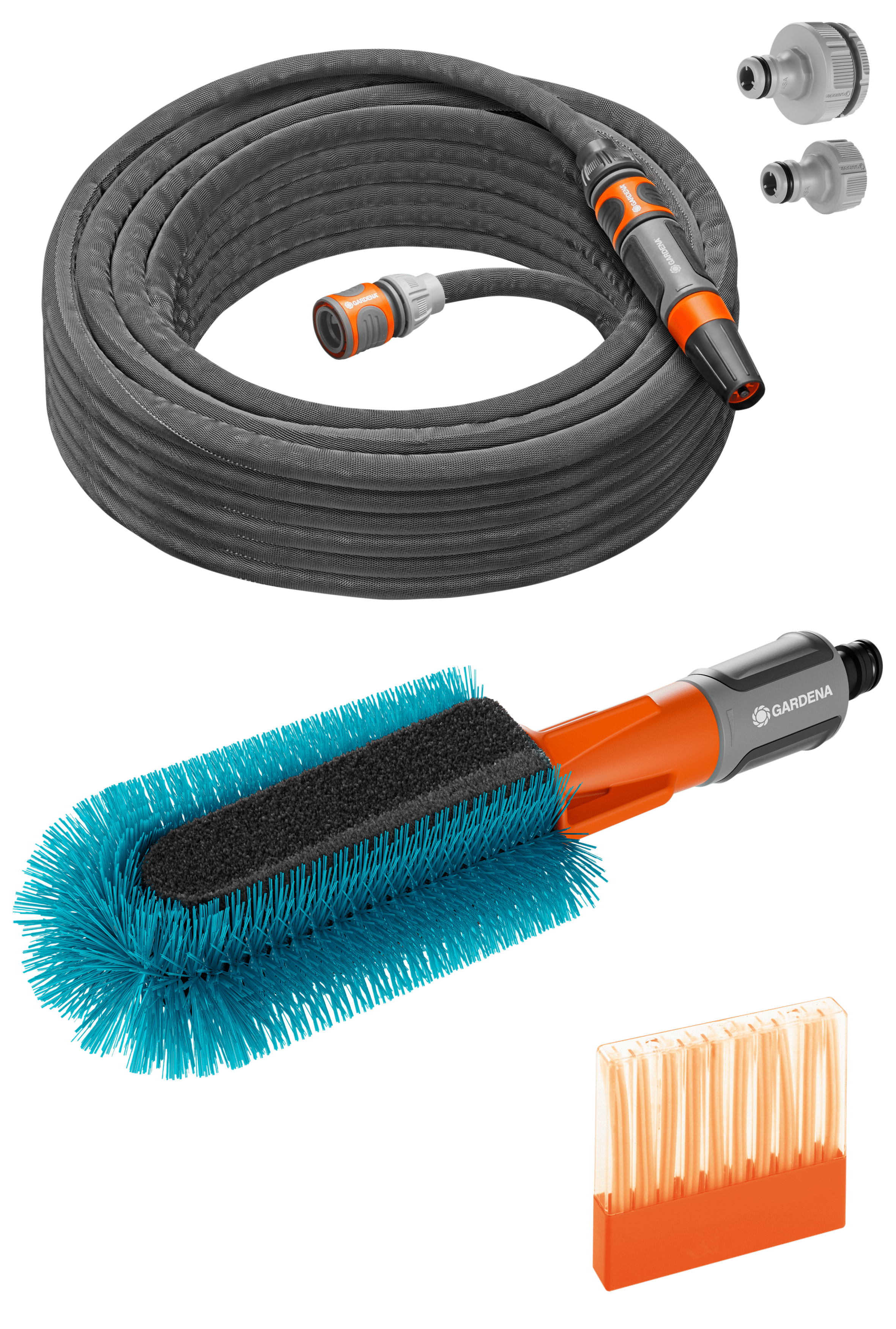 Gardena Cleansystem Brosse De Lavage à Main S Souple - Nettoyage Doux Pour Meubles De Jardin Et Surfaces Sensibles
