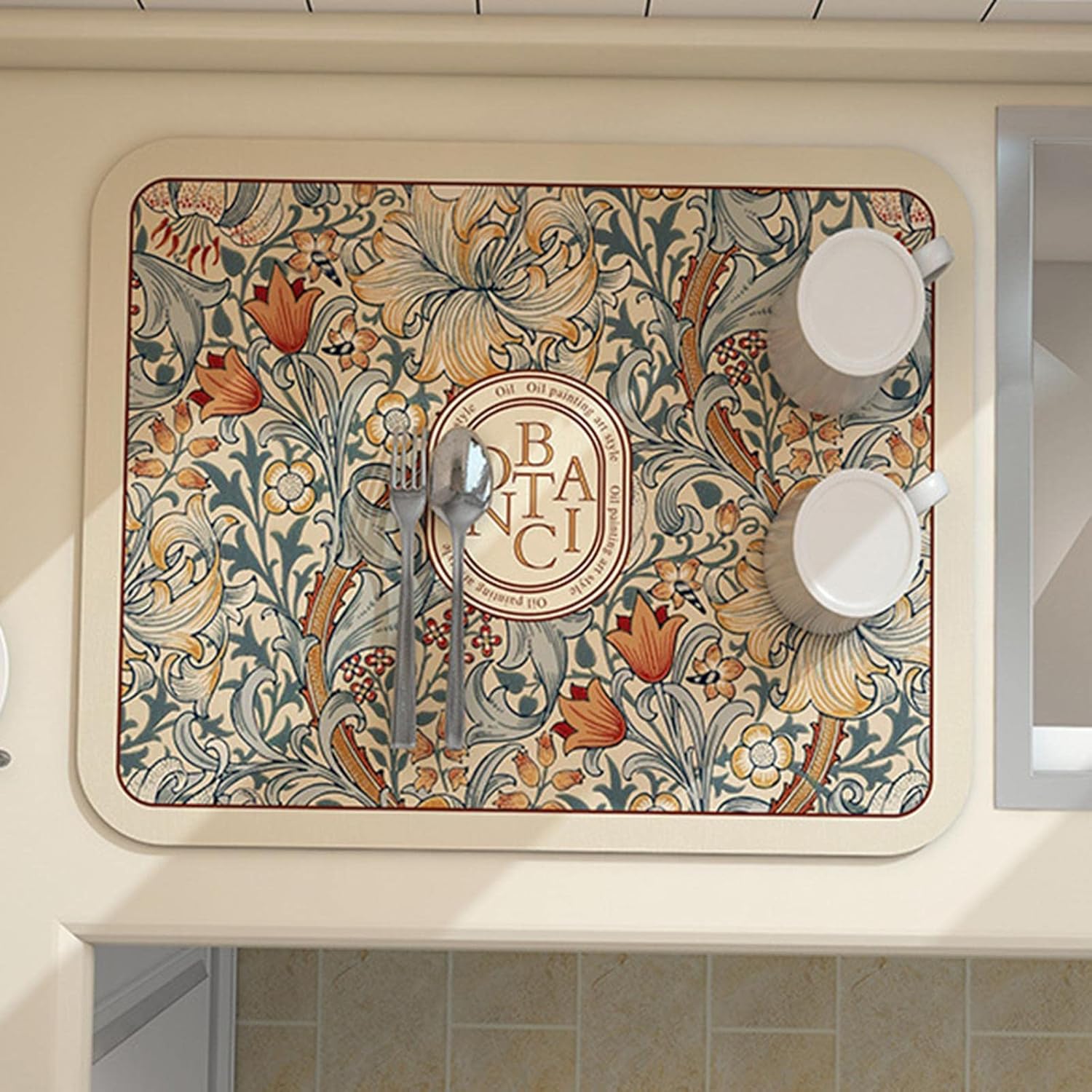 Pure 4Home - Tappeto bagno in pietra diatomite 60x40 cm, assorbente, asciugatura rapida