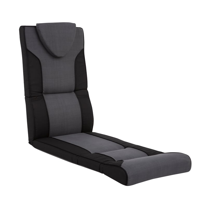 Poduszka na fotel ogrodowy 160 x 47 cm Mijas Plus szary/czarny PATIO