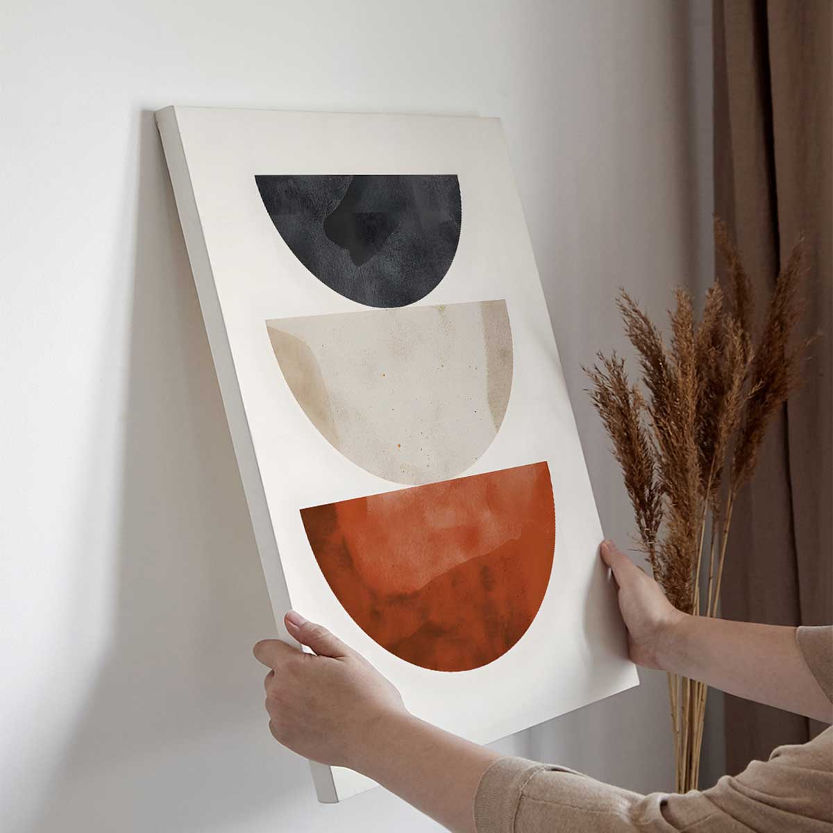 Tableau demi-cercles superposés - 40x60cm - 3