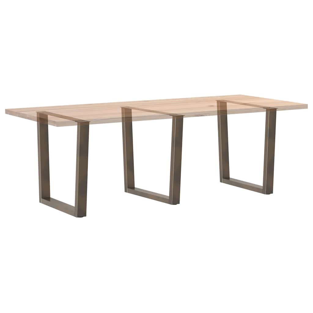 Maison Exclusive - Pieds de table à manger en forme de V, 3 pièces, acier l, 90 x (72-73,3) cm - 8