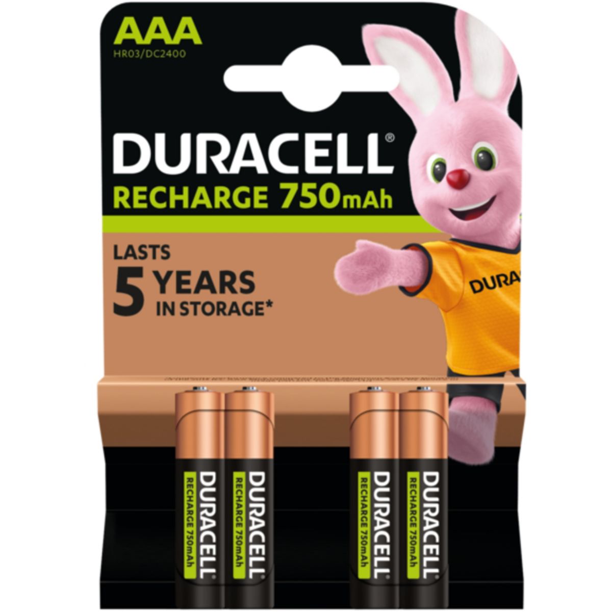 Akumulator Duracell AAA pojemność 750 mAh wstępnie naładowany