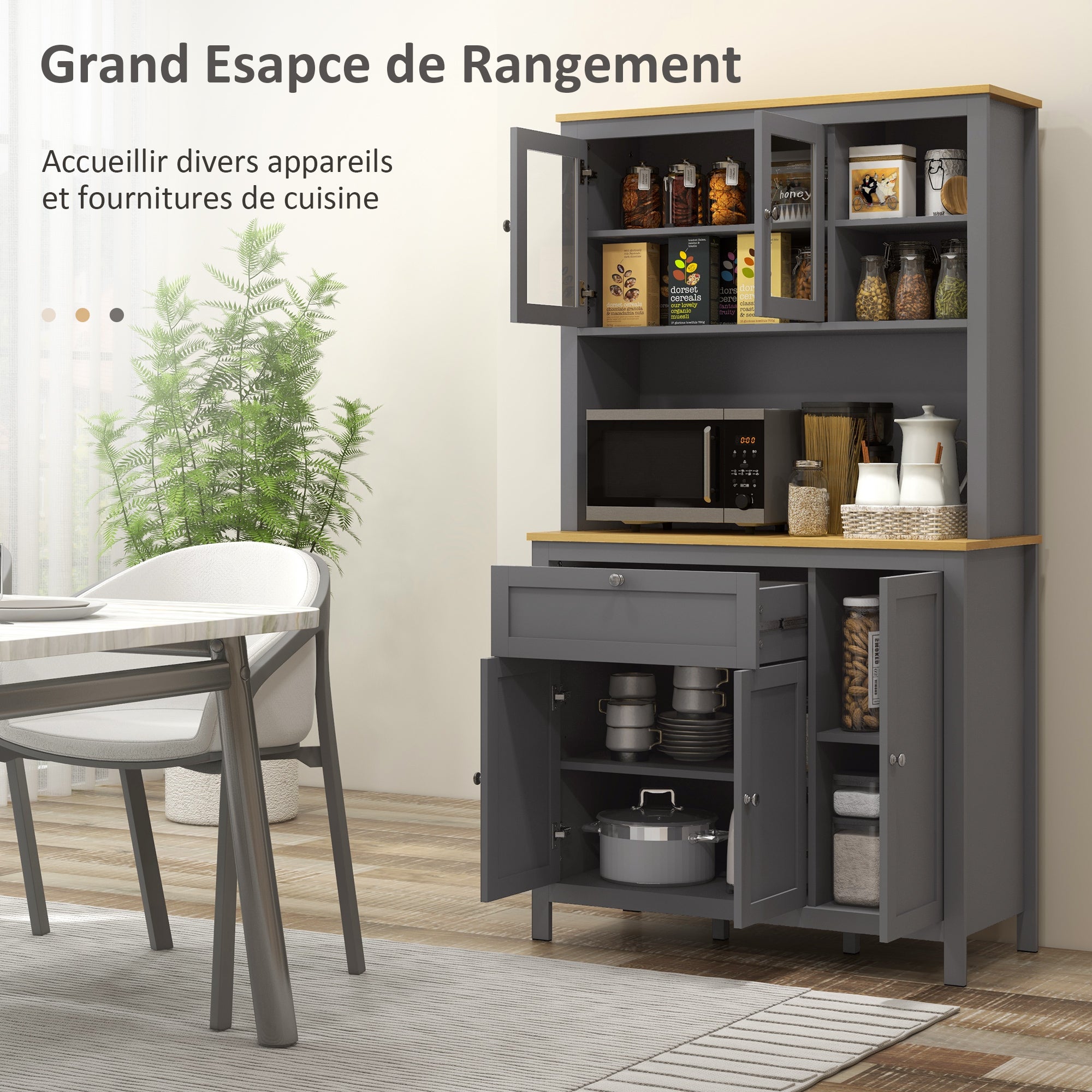 Armoire de cuisine MDF HOMCOM - 4