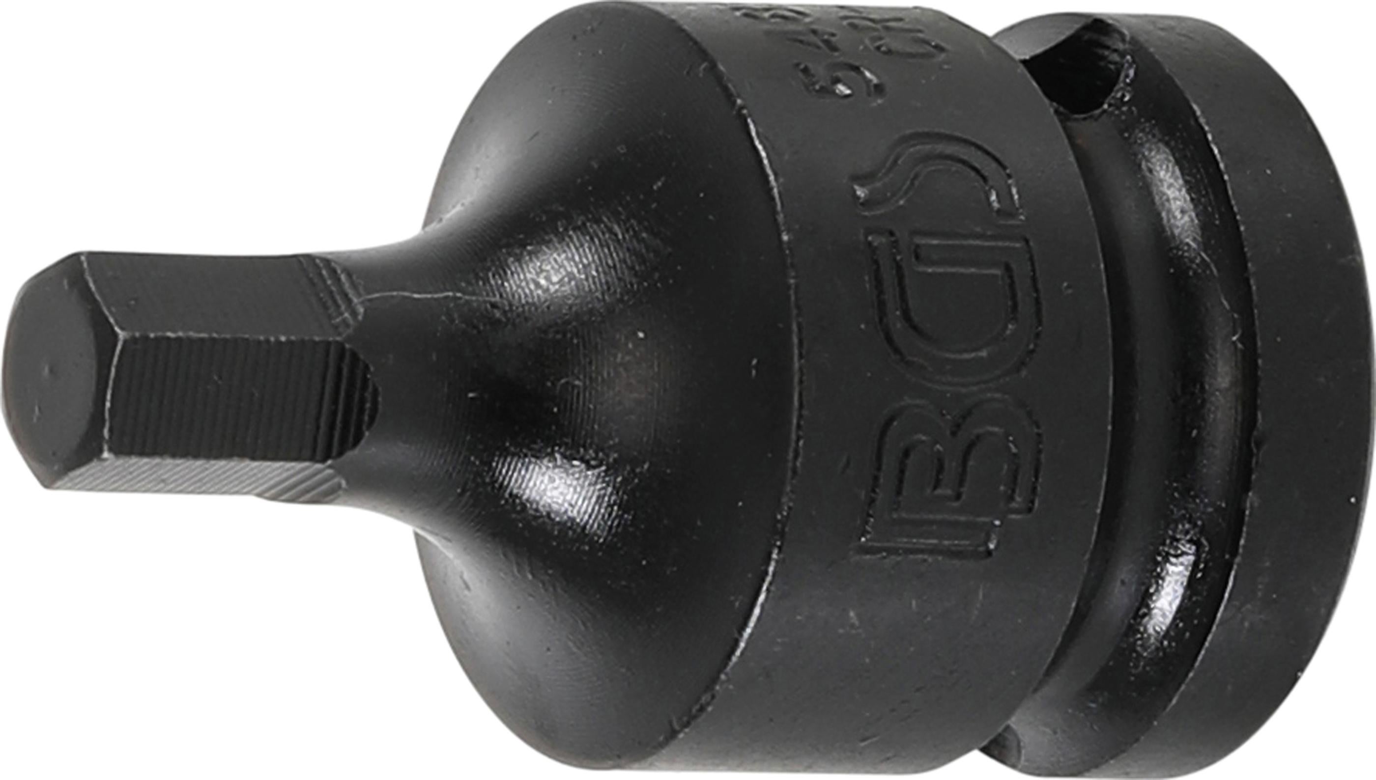 BGS Nasadka udarowa wewnętrzna sześciokątna, kwadrat napędowy 12,5 mm (1/2") wewnętrzny sześciokąt 7 mm - 5485-7
