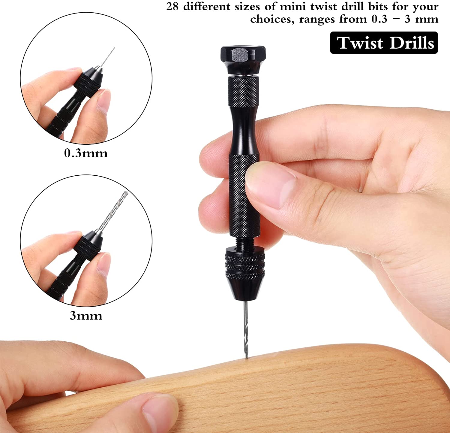 Trapano Manuale Per Fai Da Te Con 10 Punte - Perfetto Per Resina, Legno E Crafting - Foto 5