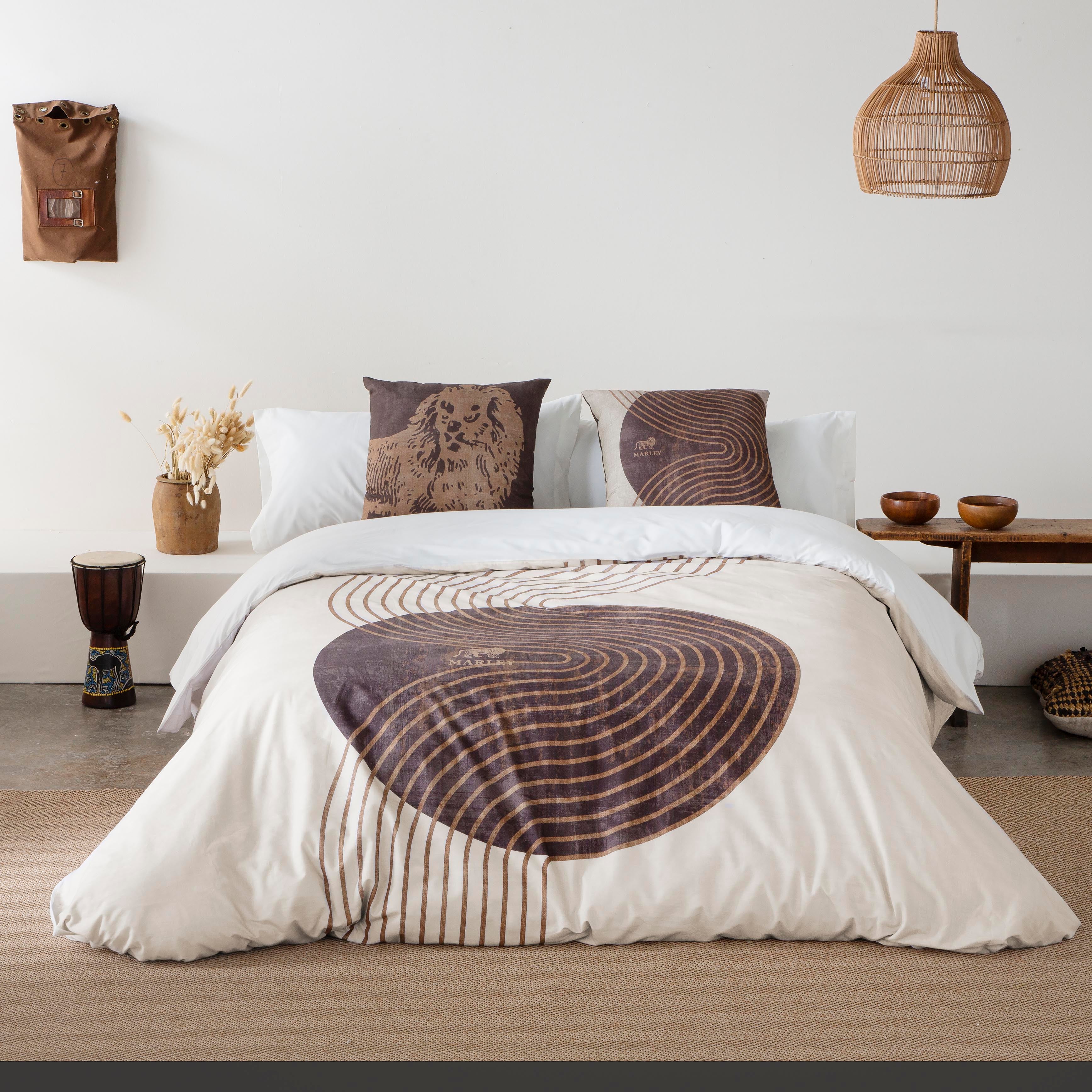 Marley - funda nórdica estampada cama 180 - algodón extra suave - fabricado en españa - warsop