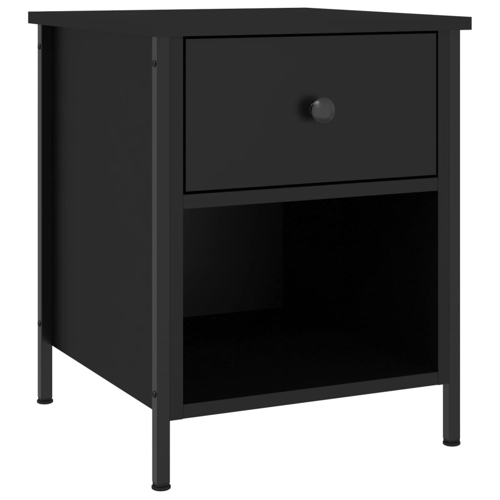 Furinno Frans Tavolino Da Salotto A 3 Ripiani - Design Moderno In Legno Rovere Nero, 79x39.5x78 Cm