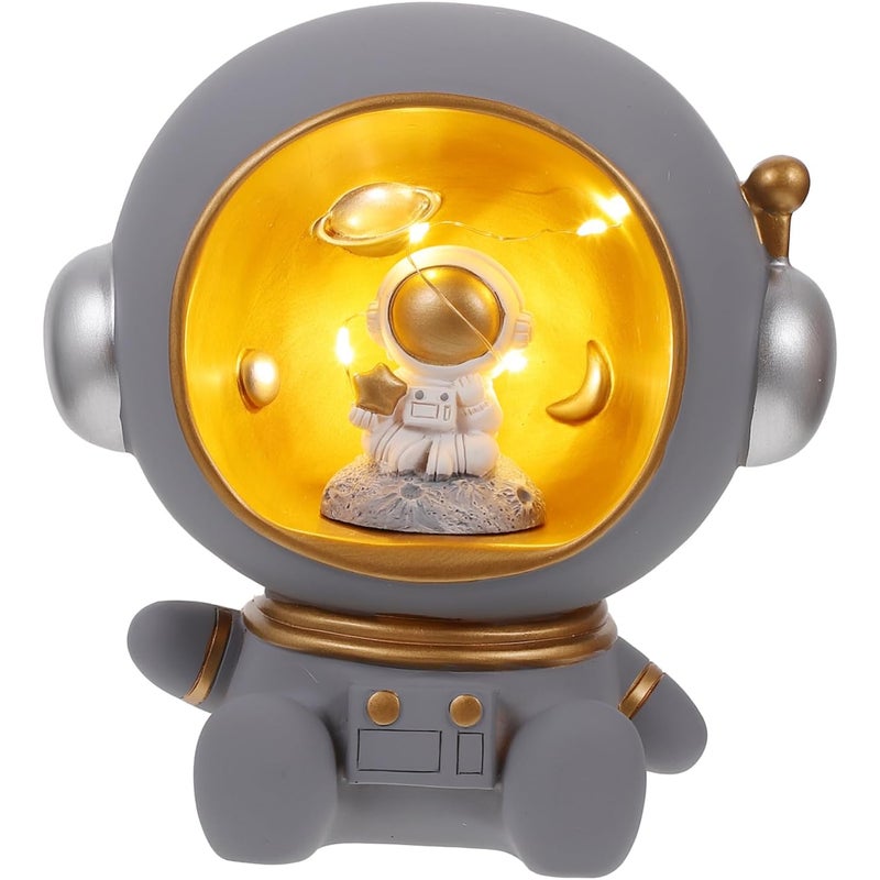 1 Żywiczna lampka nocna w kształcie astronauty, energooszczędna lampa biurkowa, oryginalna dekoracja sypialni.