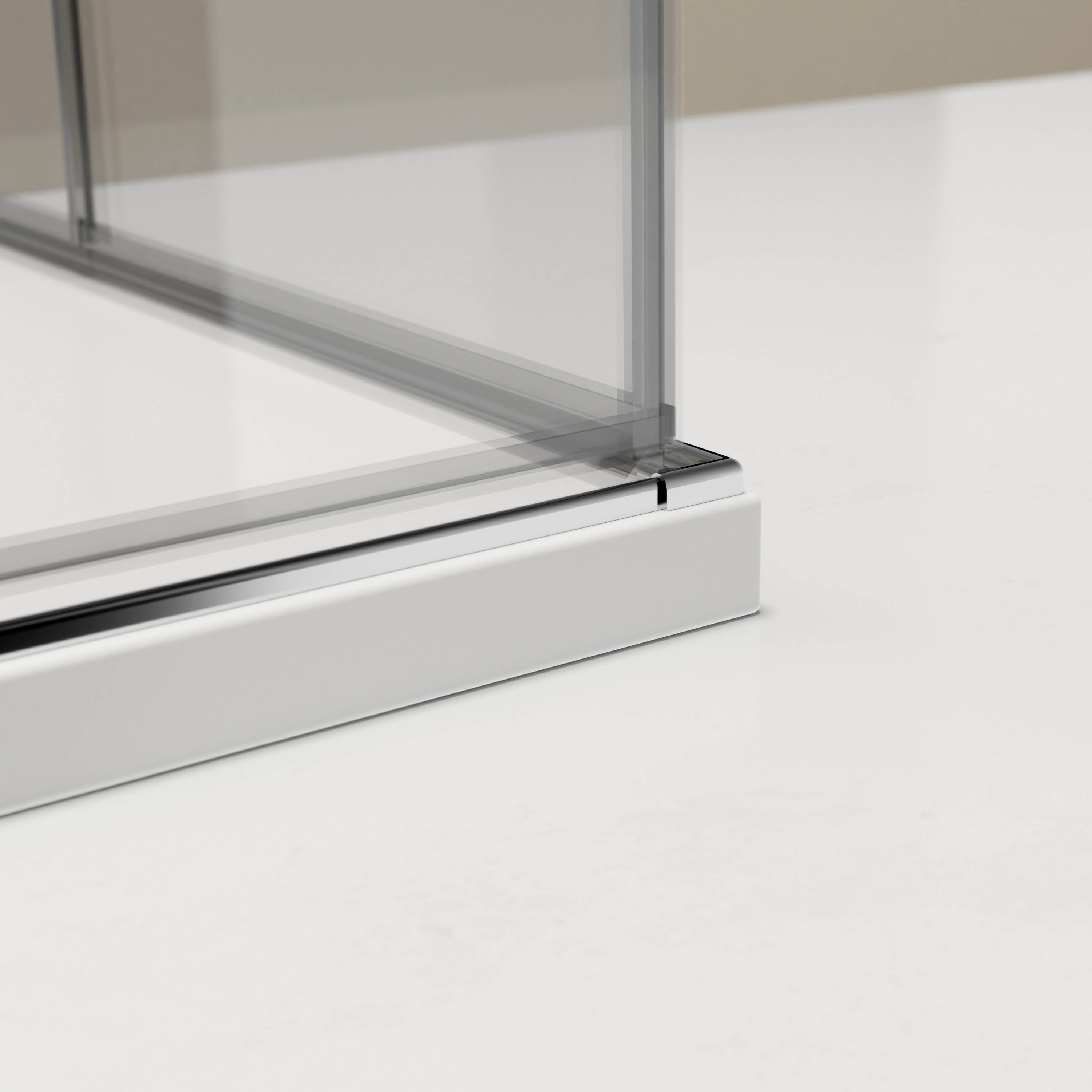 BERNSTEIN - Cabine de douche d'angle 100x100x190cm (LxPxH) verre 8mm, 2 portes pliantes, Profilé chrome - NT213 - 3