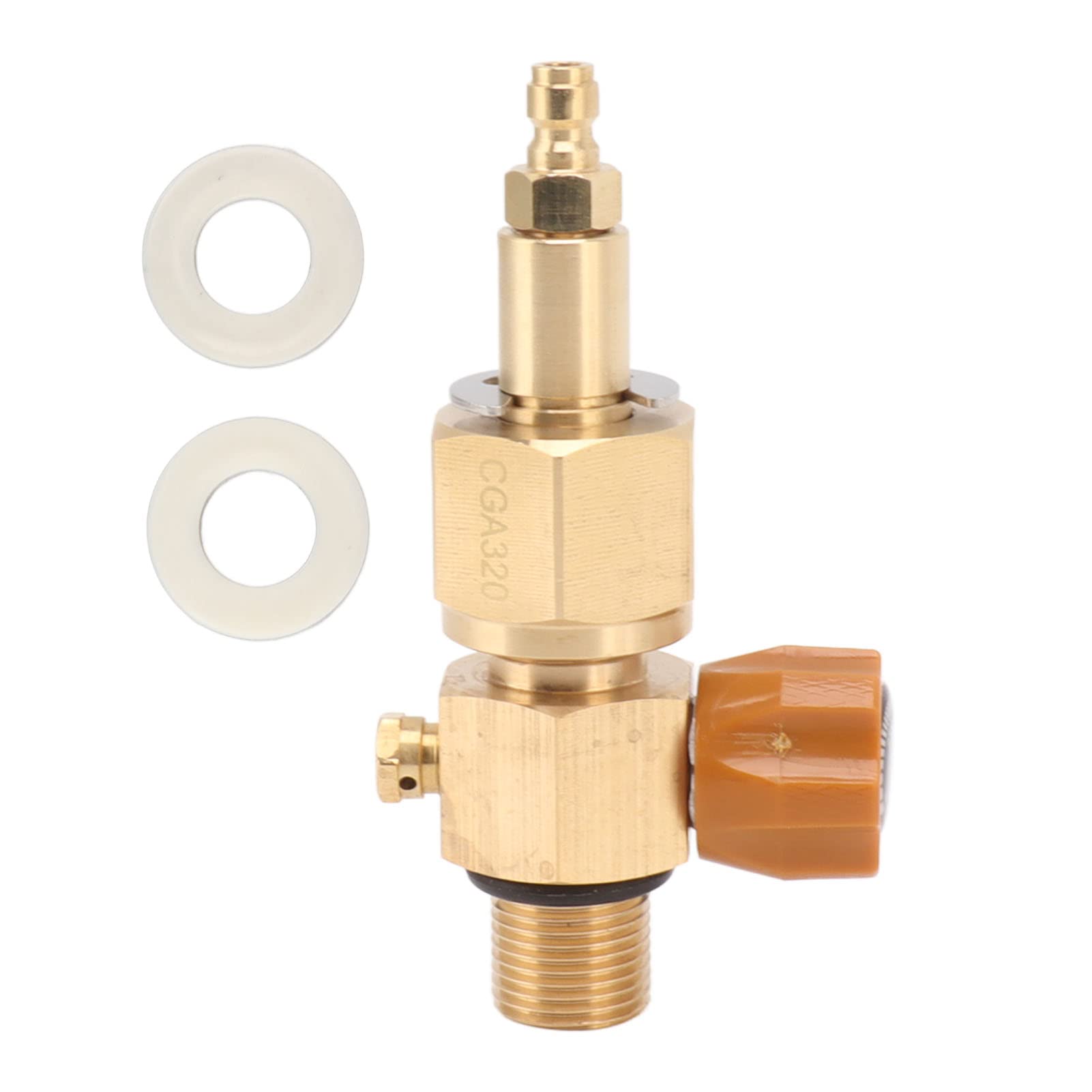 Valve de bouteille de CO2 en laiton anti-corrosion - EBTOOLS - M18 X 1