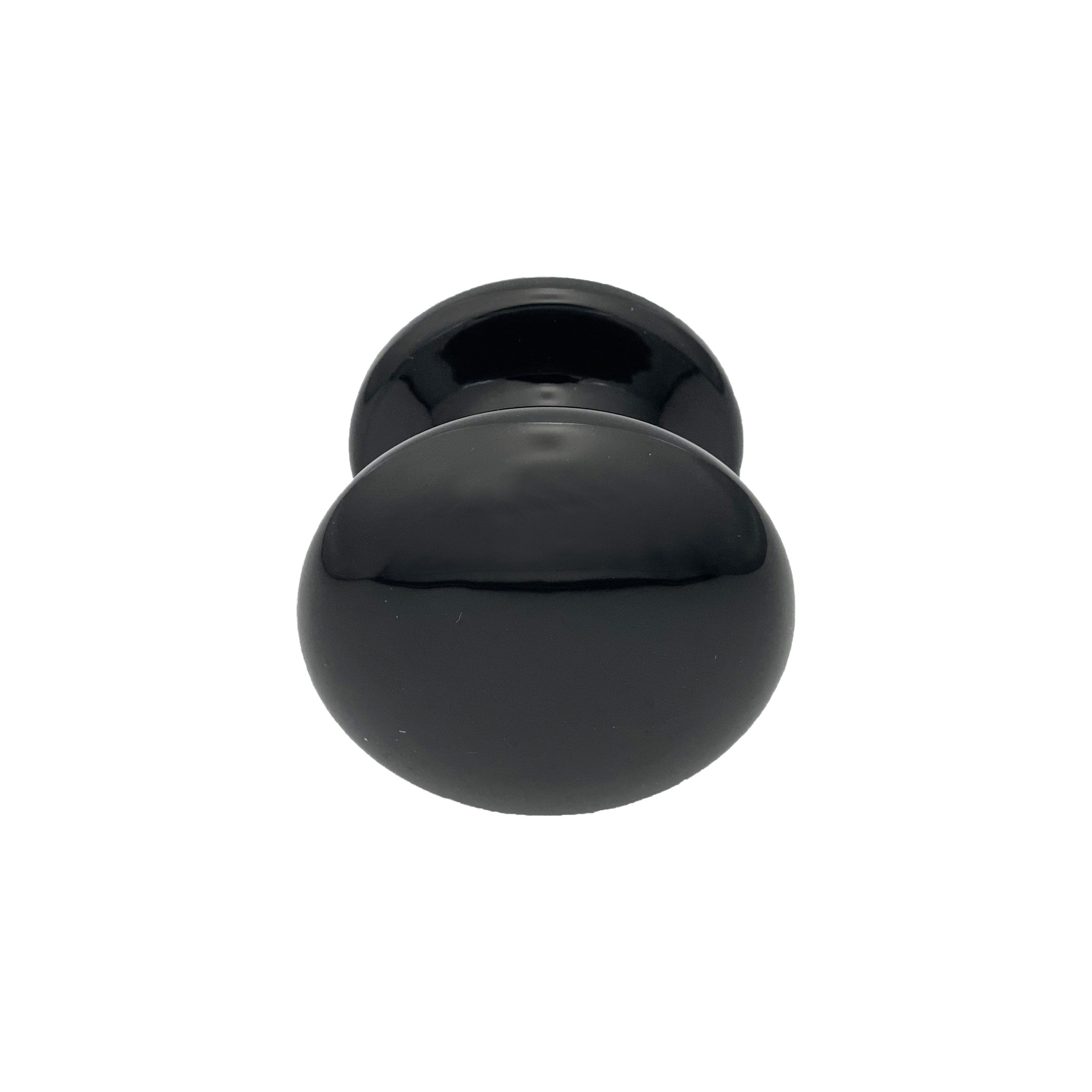 Tirador fijo para puerta Ø70 mm en aluminio negro RAL 9005 - patentado - paquete de 6 Pomo - 6