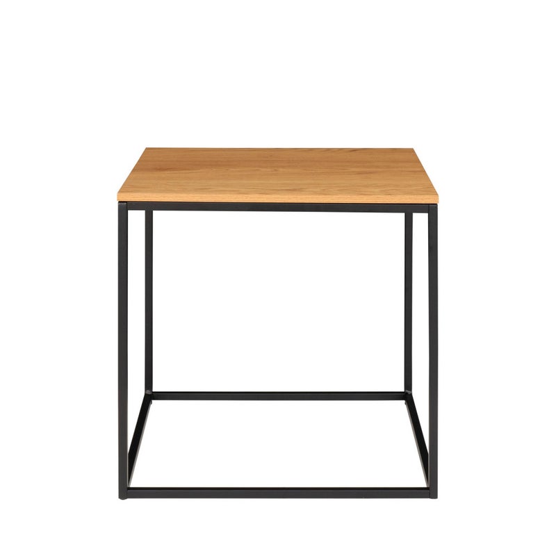 Vita stolik narożny czarny, dekor dąb.