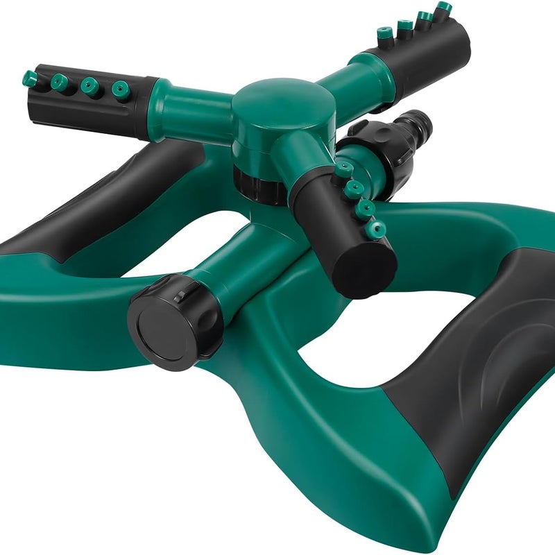 Regulowany zraszacz ogrodowy, obrotowy zraszacz ogrodowy o dużej powierzchni, zraszacz do trawników i podwórek, łatwy w montażu i obsłudze