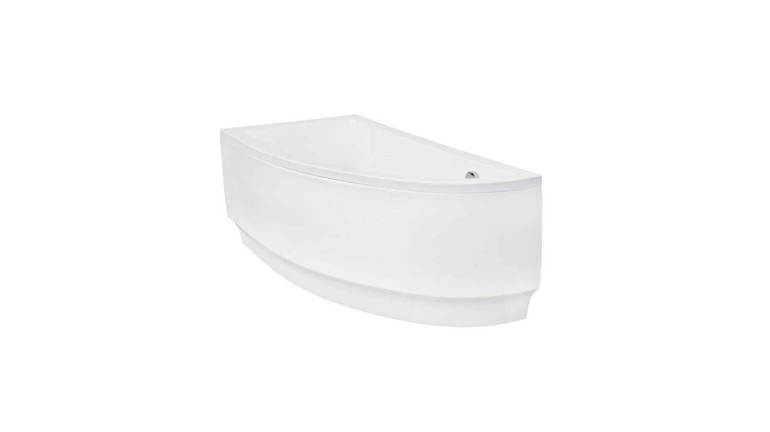 Baignoire d'angle asymétrique Oriego 150 Cm Gauche Avec Tablier - 2