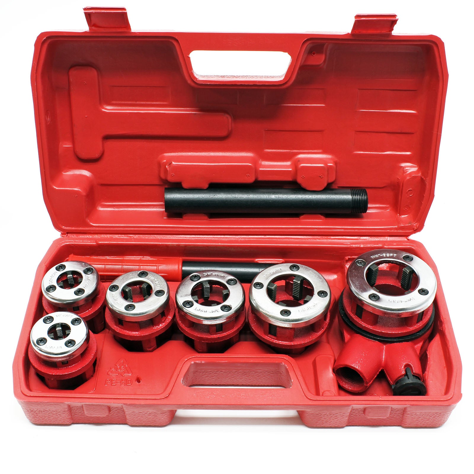 Coffret Filières de plombier à Tête interchangeable Taraud Coupe-tube 9 Pièces Outil Plomberie - 3