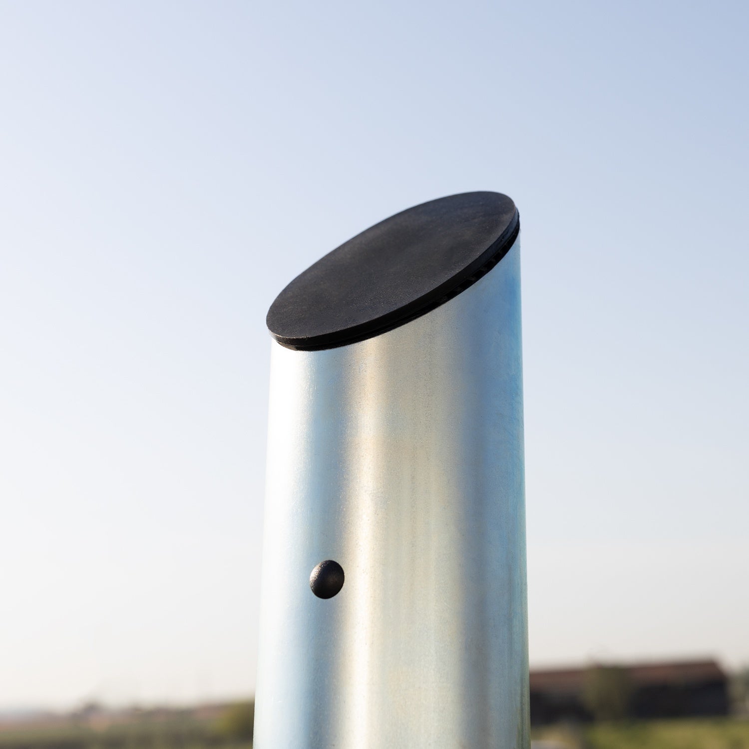 Palo per vele ombreggianti diametro 70mm con 4 punti di ancoraggio in acciaio zincato - 5