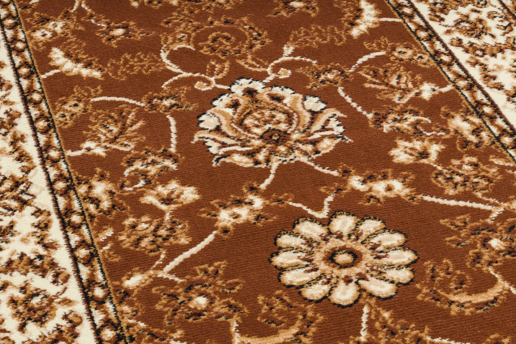 TAPIS DE COULOIR BCF MORAD Klasyk classique marron 120 cm 120x580 cm - 5