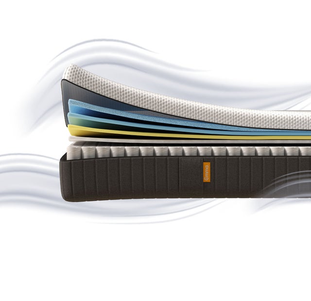 EMMA | Matelas Hybride Premium II Plus 180x200 | Confort Premium Ressorts + Mémoire de Forme | 7 Zones | Housse Plus Respirante